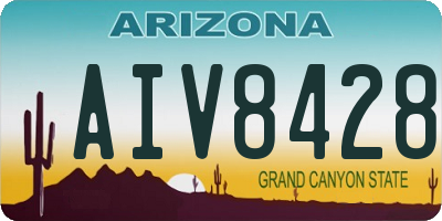 AZ license plate AIV8428