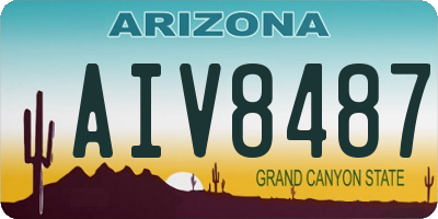 AZ license plate AIV8487