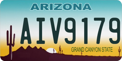 AZ license plate AIV9179