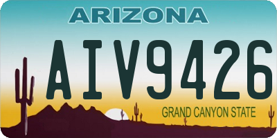 AZ license plate AIV9426