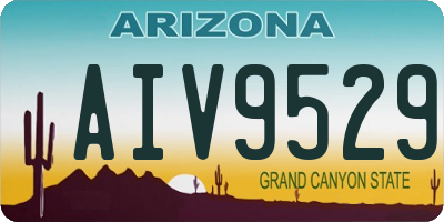 AZ license plate AIV9529