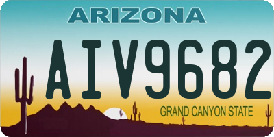 AZ license plate AIV9682