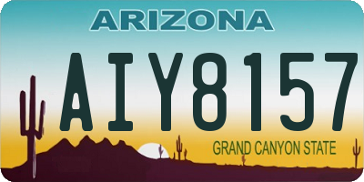 AZ license plate AIY8157