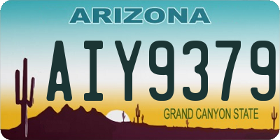 AZ license plate AIY9379