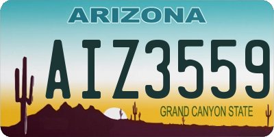 AZ license plate AIZ3559
