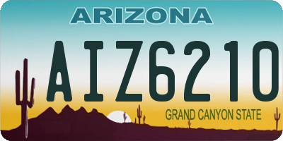 AZ license plate AIZ6210