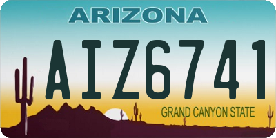 AZ license plate AIZ6741