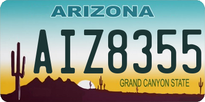 AZ license plate AIZ8355