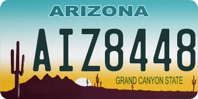 AZ license plate AIZ8448