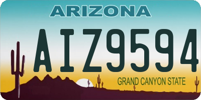 AZ license plate AIZ9594