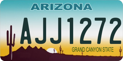 AZ license plate AJJ1272