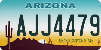 AZ license plate AJJ4479