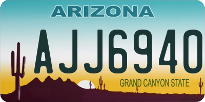 AZ license plate AJJ6940