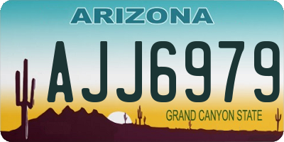AZ license plate AJJ6979