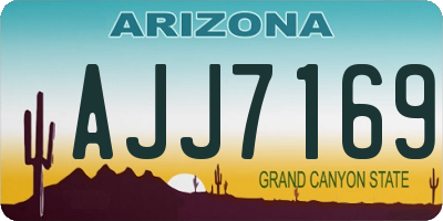 AZ license plate AJJ7169