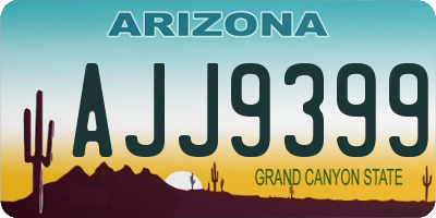 AZ license plate AJJ9399