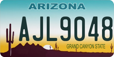 AZ license plate AJL9048