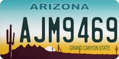 AZ license plate AJM9469