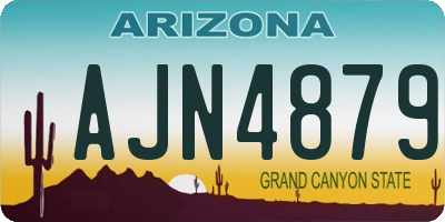 AZ license plate AJN4879