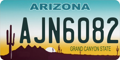 AZ license plate AJN6082
