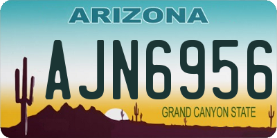 AZ license plate AJN6956