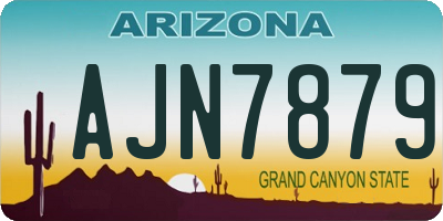 AZ license plate AJN7879