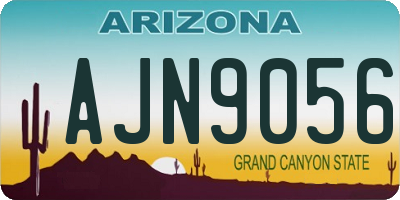 AZ license plate AJN9056