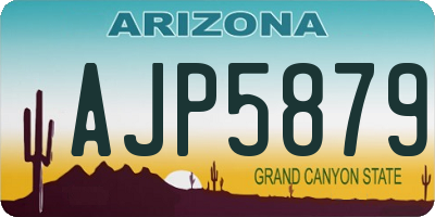 AZ license plate AJP5879