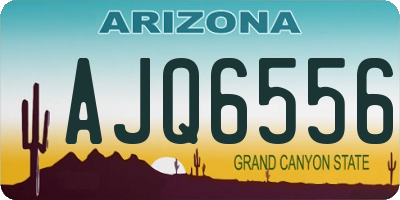 AZ license plate AJQ6556