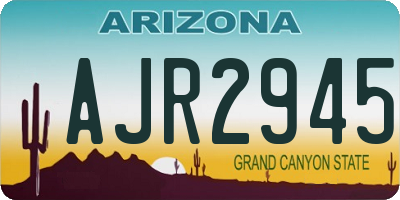 AZ license plate AJR2945