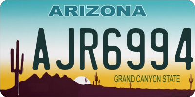 AZ license plate AJR6994