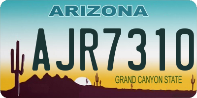 AZ license plate AJR7310