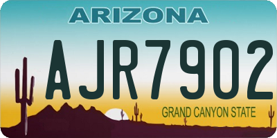 AZ license plate AJR7902