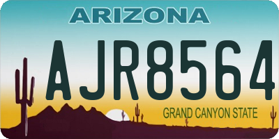 AZ license plate AJR8564