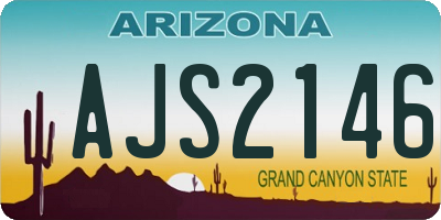 AZ license plate AJS2146