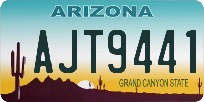 AZ license plate AJT9441