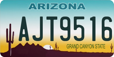 AZ license plate AJT9516