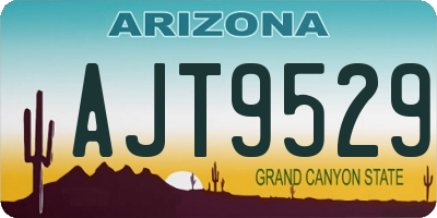 AZ license plate AJT9529