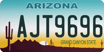 AZ license plate AJT9696