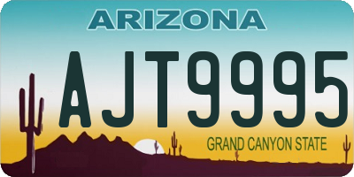 AZ license plate AJT9995