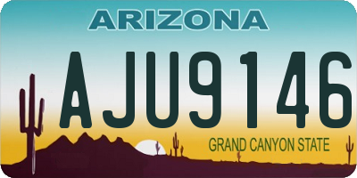 AZ license plate AJU9146