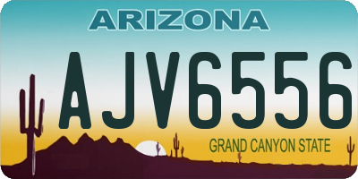 AZ license plate AJV6556