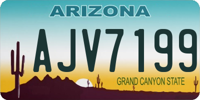 AZ license plate AJV7199