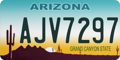 AZ license plate AJV7297