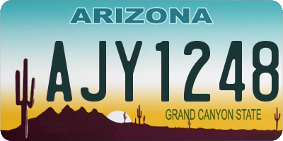 AZ license plate AJY1248