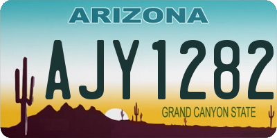 AZ license plate AJY1282