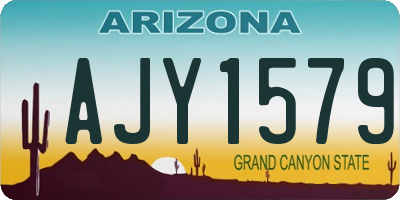 AZ license plate AJY1579