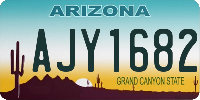 AZ license plate AJY1682
