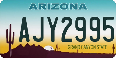 AZ license plate AJY2995