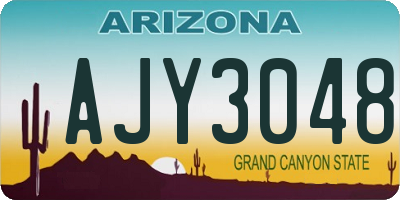 AZ license plate AJY3048